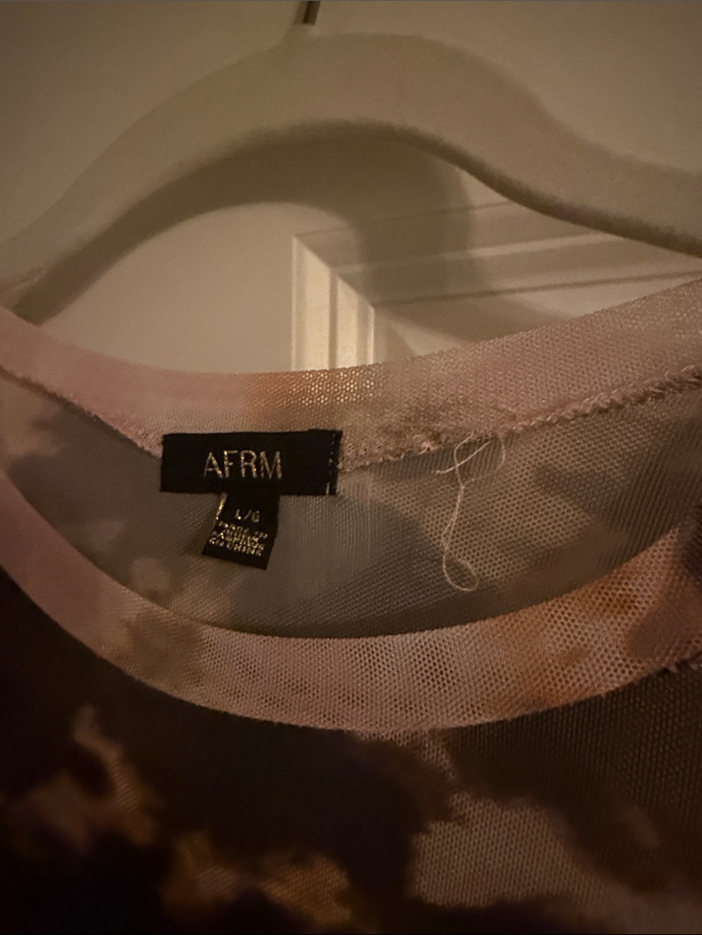 AFRM Tie-Dye Long Sleeve Loah Mesh Midi - Picture 3 of 5